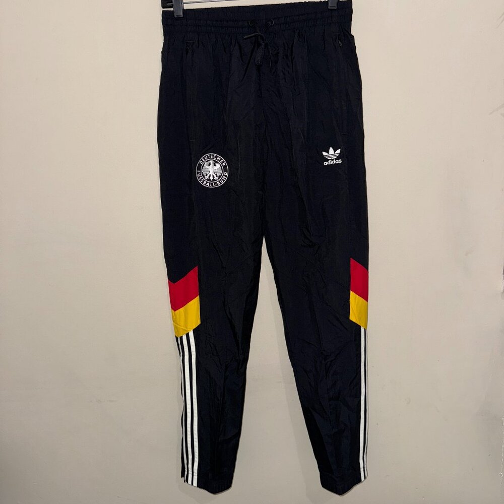 Adidas Originals Germany Soccer Football Woven Track Pants Retro Mens NEW